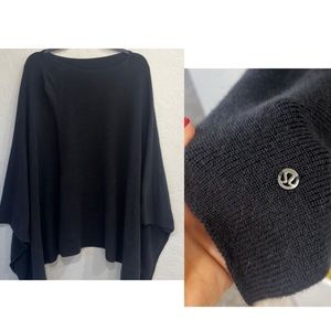 Lululemon Black Travel Poncho